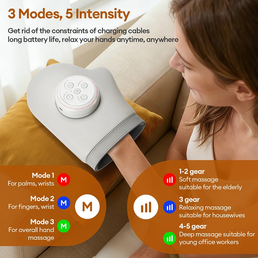 Electric Hand and Finger Compression Massager - 4