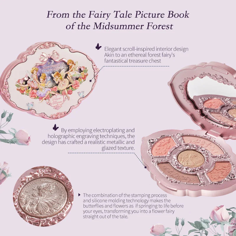 Embossed Five-Color Eyeshadow Palette - 2