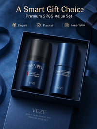 Portable Men’s Solid Cologne and Body Lotion Fragrance Set