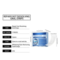 Fast-Dissolving Teeth Whitening and Gum Repair Strips