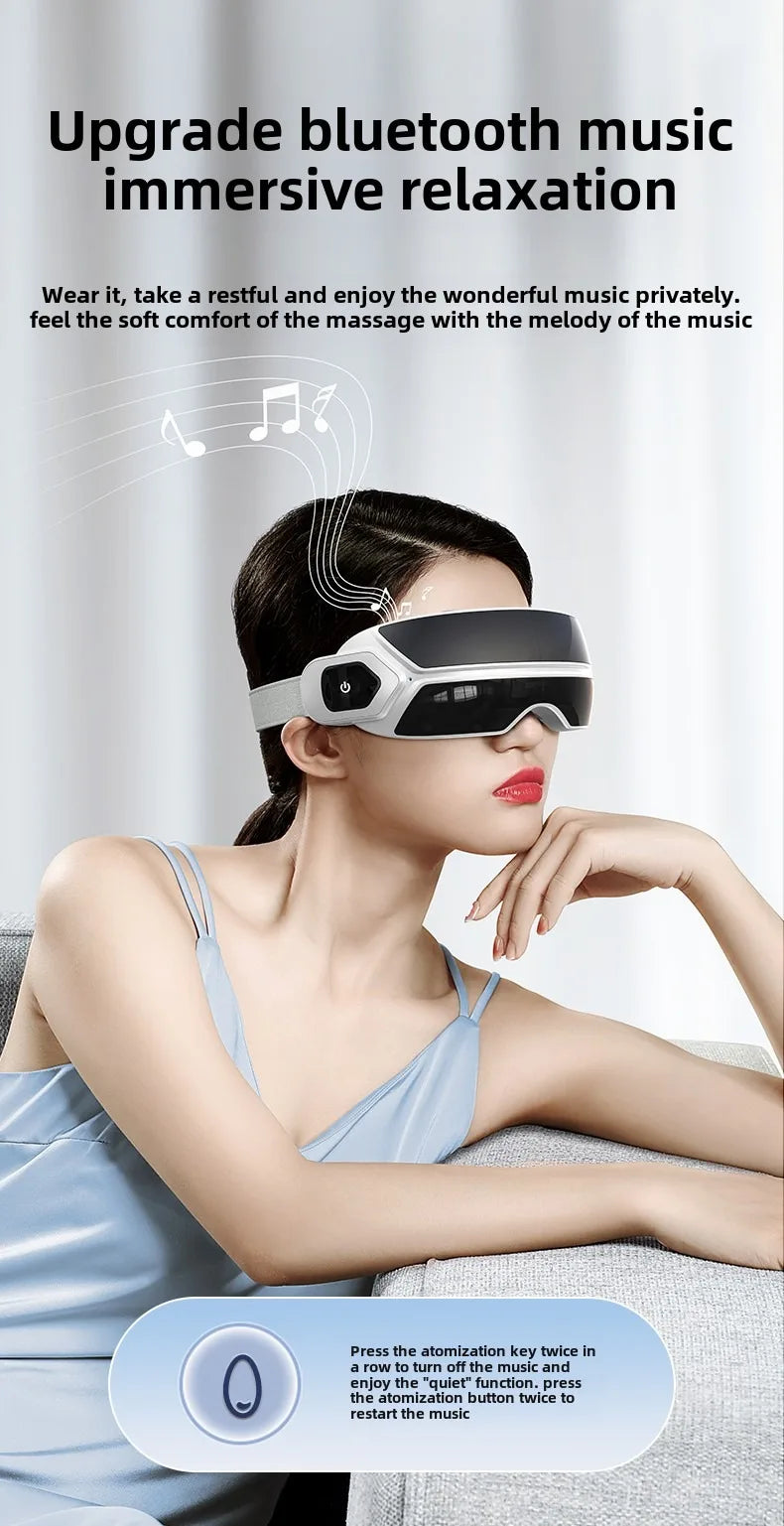 Steam Atomization Eye Massager with Heat and Bluetooth - 20