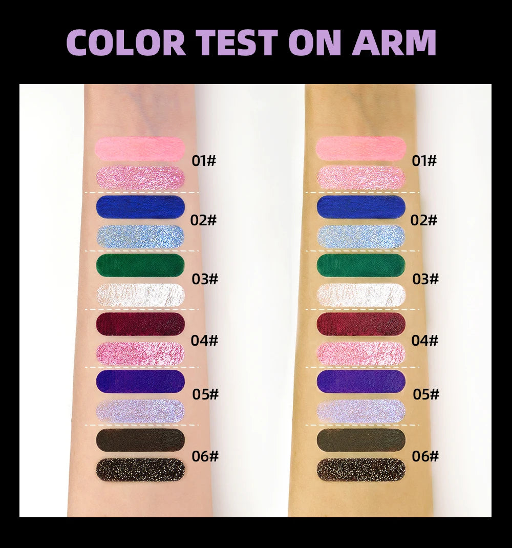 2-in-1 Glitter and Colored Waterproof Mascara - 16