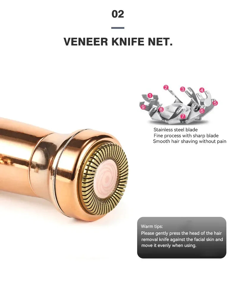 4-in-1 Painless Electric Shaver and Trimmer for Women - 11