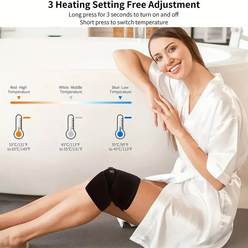 Heated Knee Support Brace for Joint Pain Relief - 8
