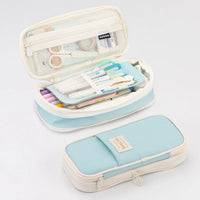 Large Capacity Double Layer Kawaii Pencil Case for Students
