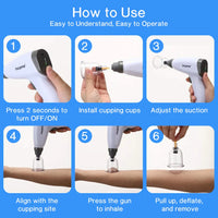 Electric Vacuum Cupping Therapy Set with Extension Tube