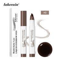 Waterproof Multi-Fork Liquid Eyebrow Pen for Natural Brows