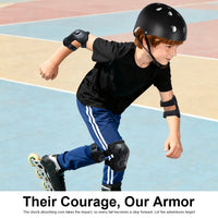 7-Piece Kids Protective Gear and Helmet Set