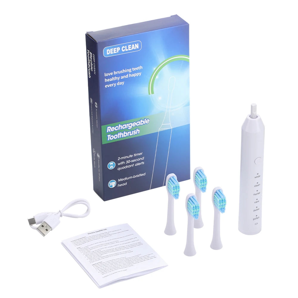 Rechargeable Sonic Electric Toothbrush with 6 Modes - 14