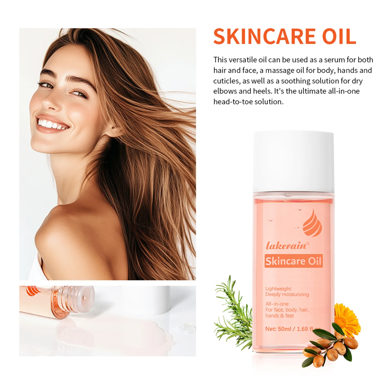Multipurpose Hydrating Skincare Oil for Face, Body, and Hair - 4