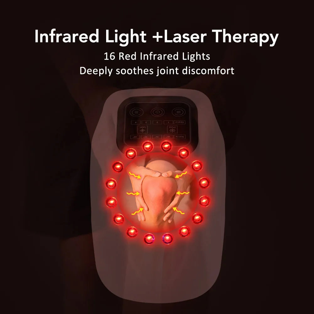 Cordless Heated Knee Massager with Vibration and Infrared Therapy - 5