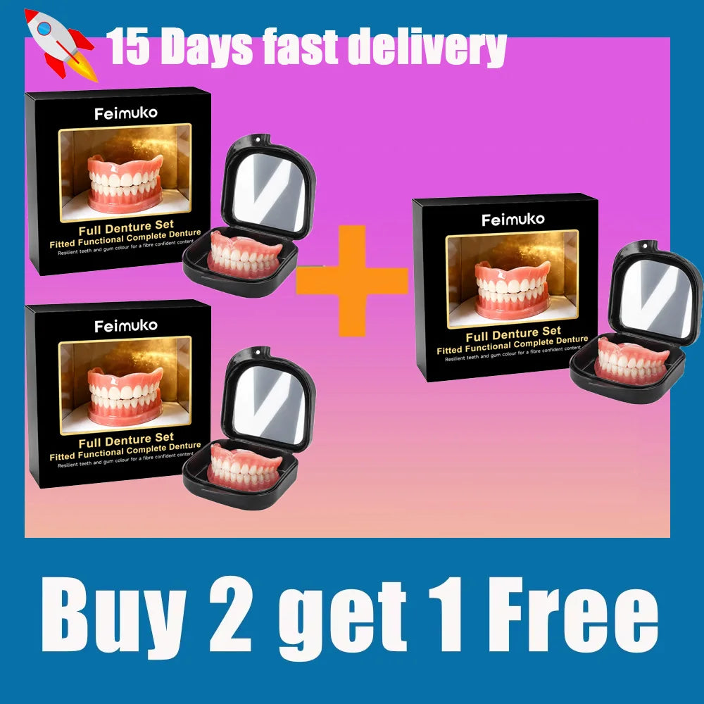 Comfortable Silicone Denture Set for Natural Smile - 9