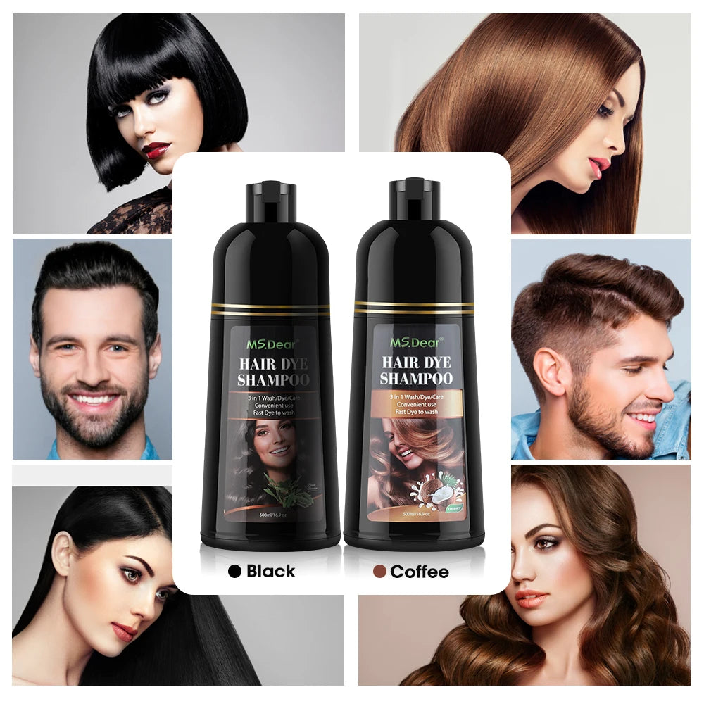 Instant Herbal Hair Color Dye Shampoo - 11
