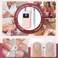 Professional Portable Electric Nail Drill Kit