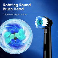 Rechargeable Rotary Electric Toothbrush with 4 Heads