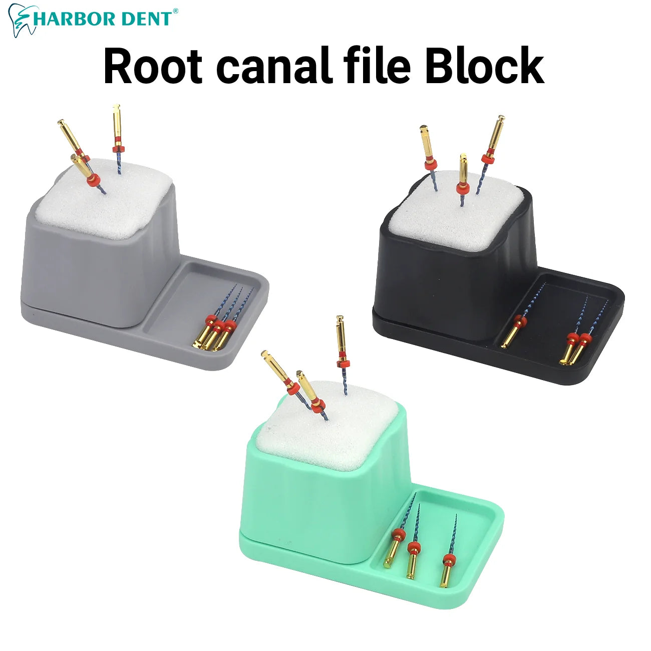 Dental Endodontic File Cleaning Stand with Sponge - 1