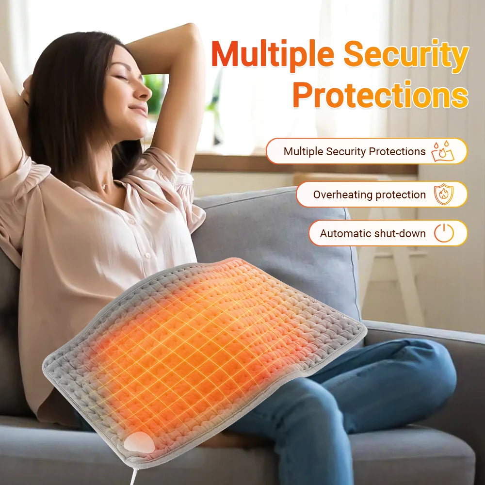 Electric Heating Pad for Back and Abdominal Pain Relief - 11