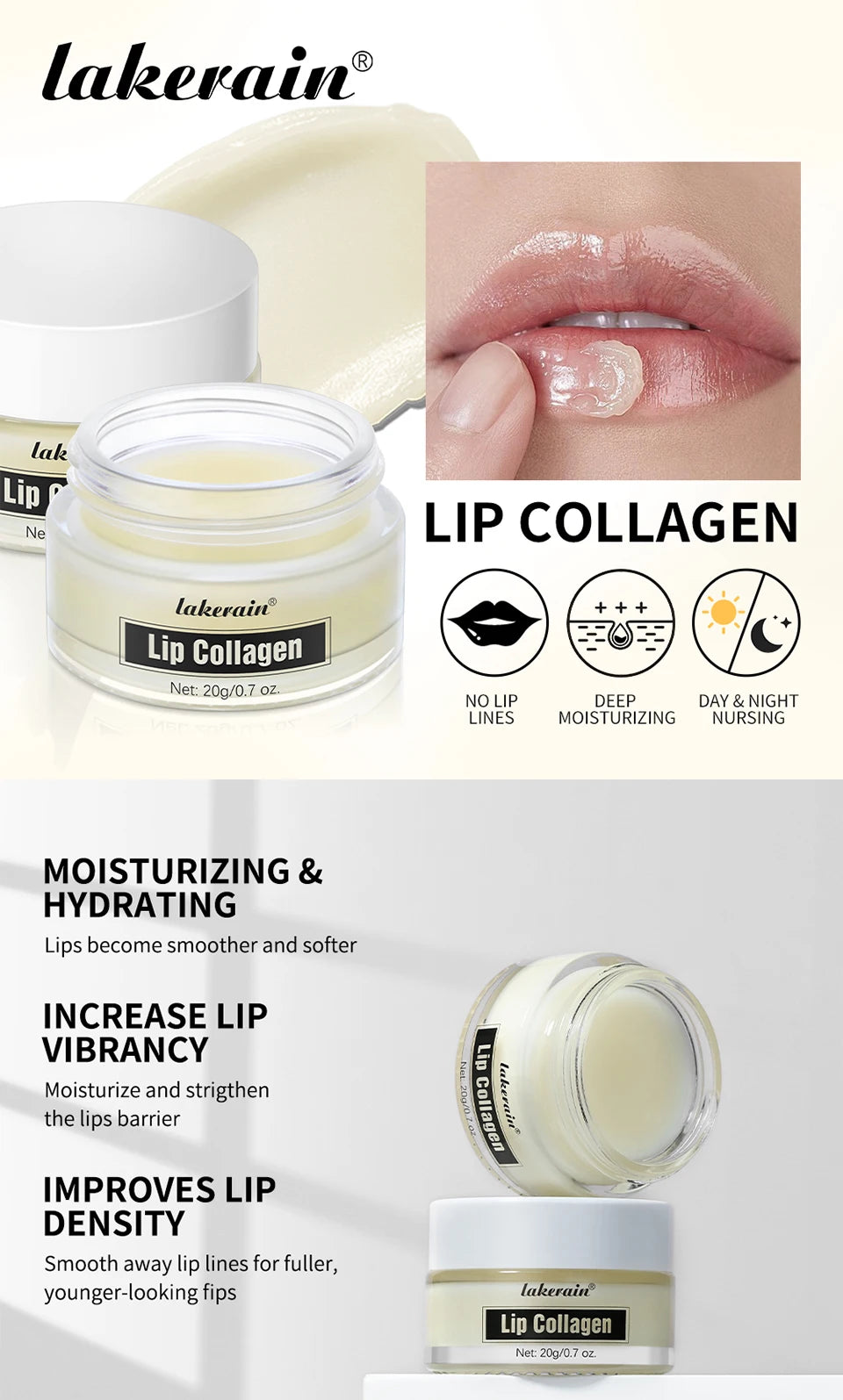 Collagen Lip Sleeping Mask for Dry Chapped Lips - 7