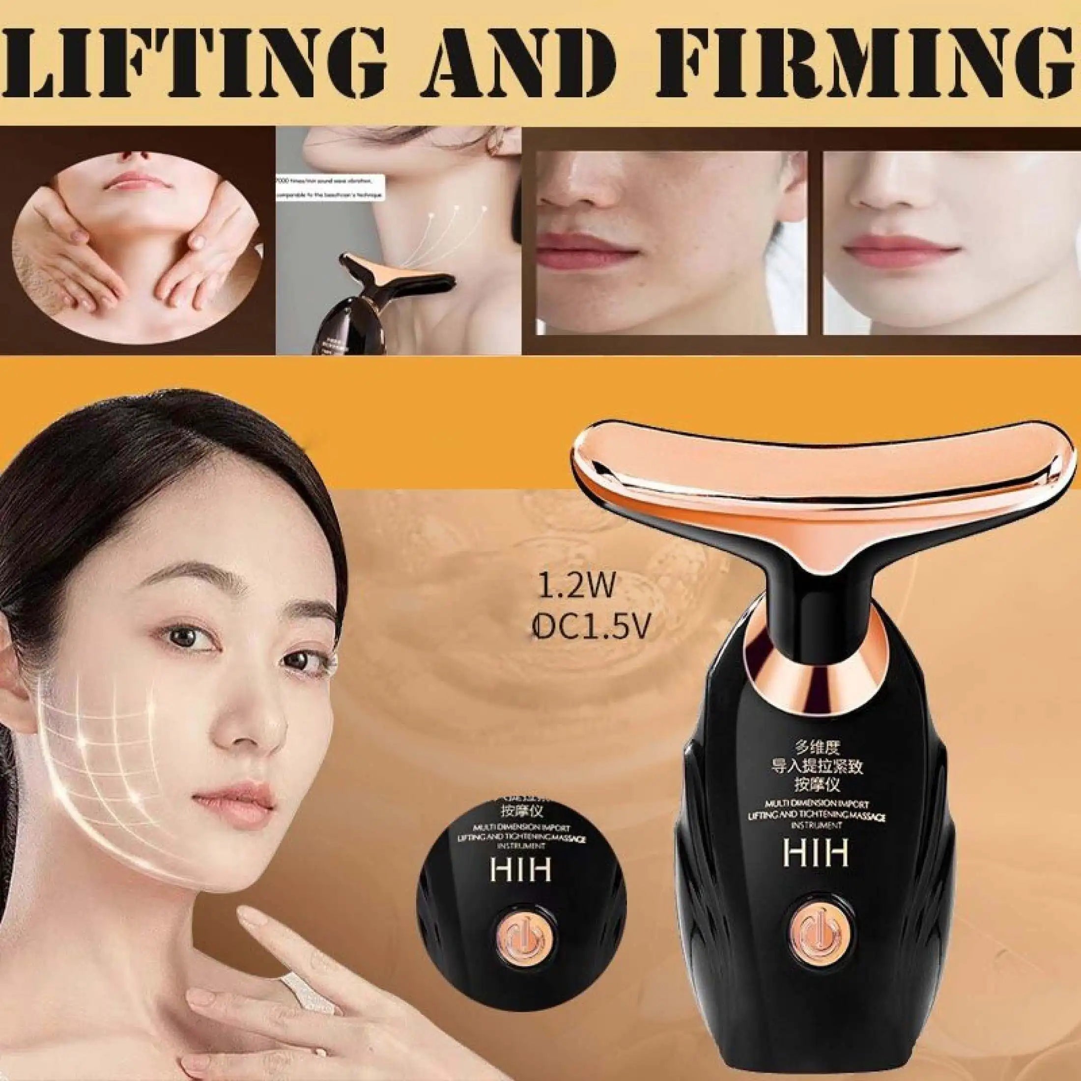 Electric Sonic Face and Neck Lifting Massager - 9