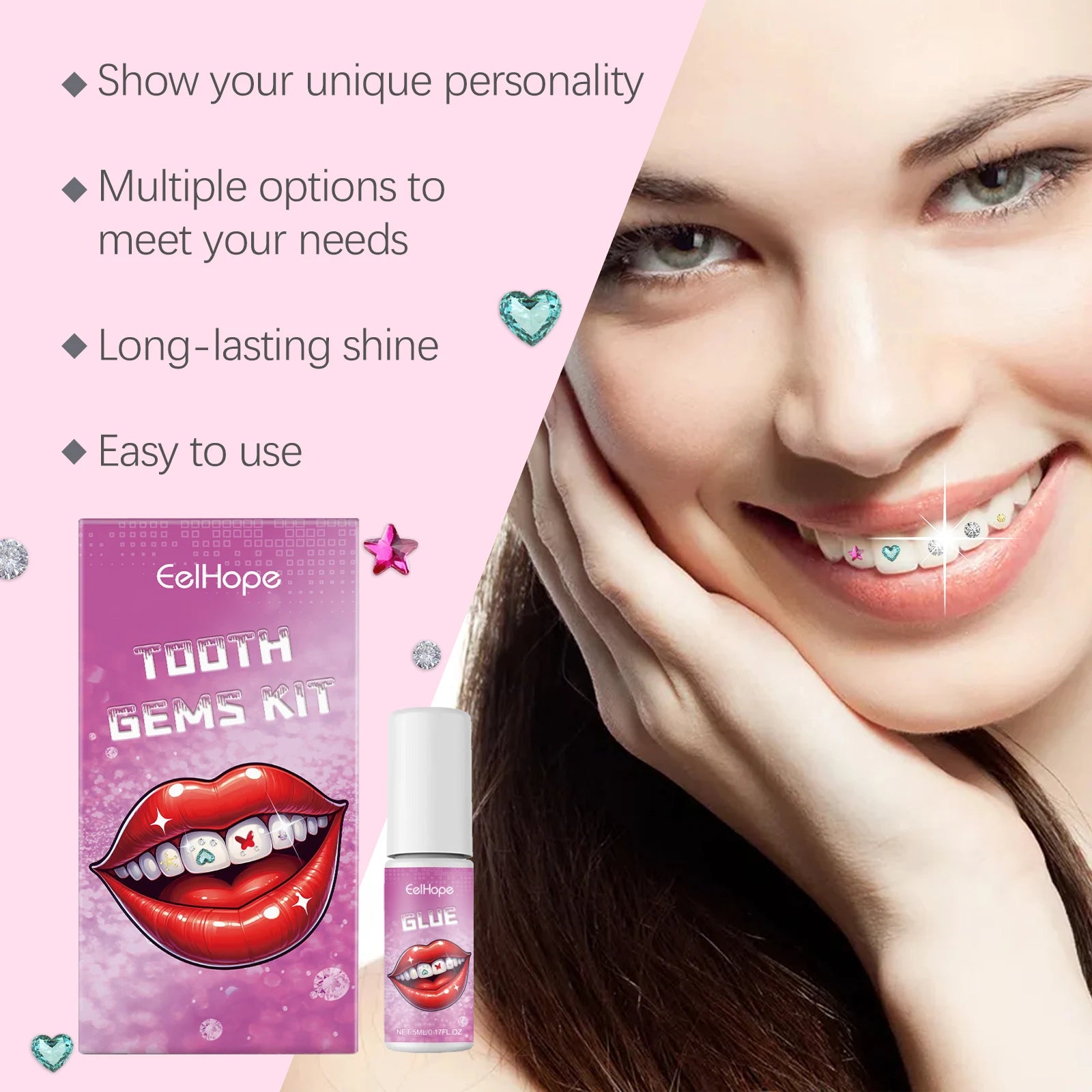 Professional DIY Tooth Gem Kit for Dazzling Smile - 10