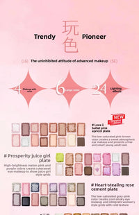 16-Color Highly Pigmented Matte and Shimmer Eyeshadow Palette