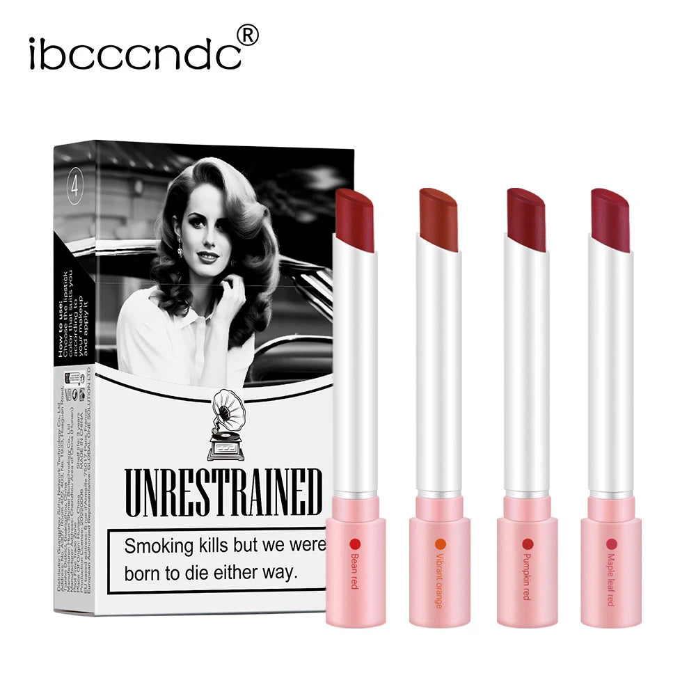 4-Piece Velvet Matte Lipstick Set - 2