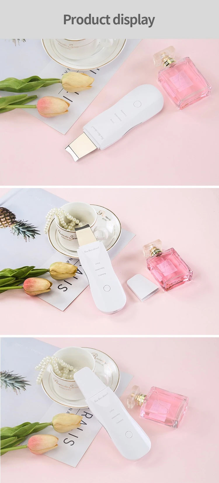 Ultrasonic Facial Skin Scrubber and Pore Cleaner - 20