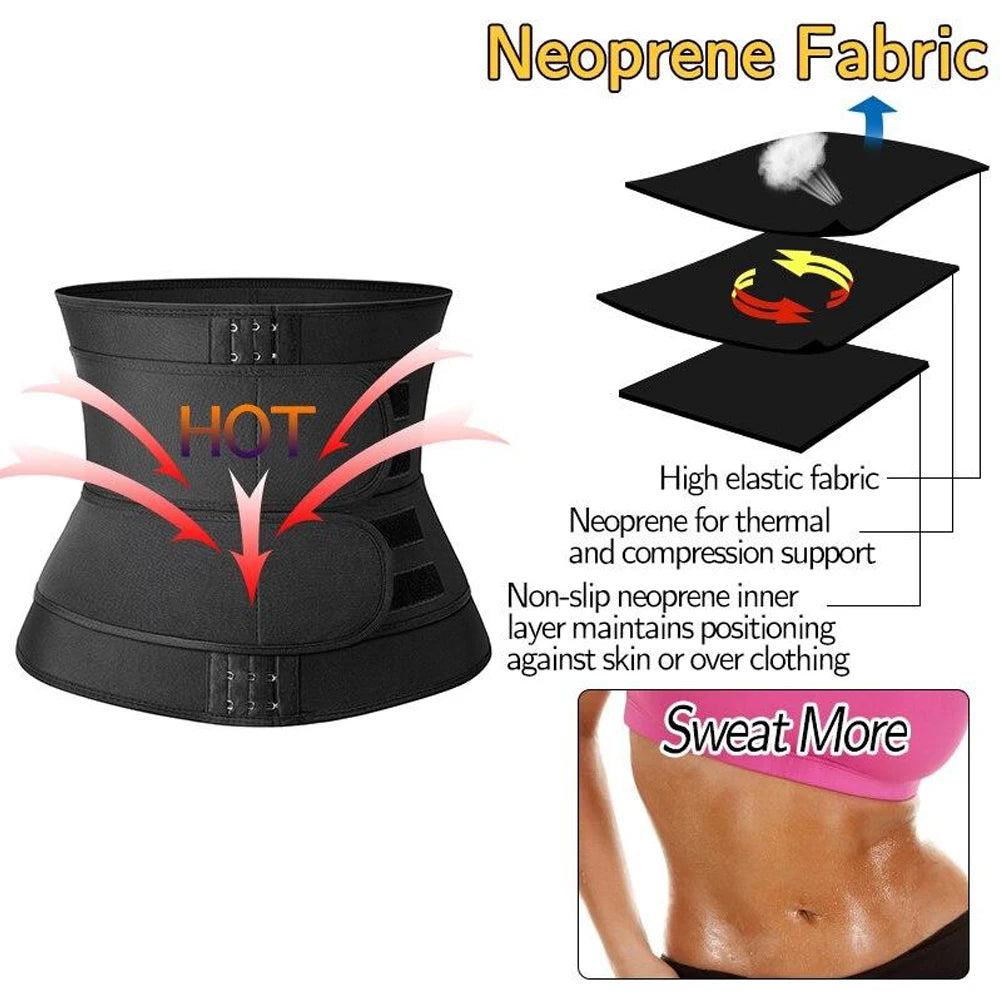 Sauna Sweat Waist Trainer and Tummy Slimming Belt - 14