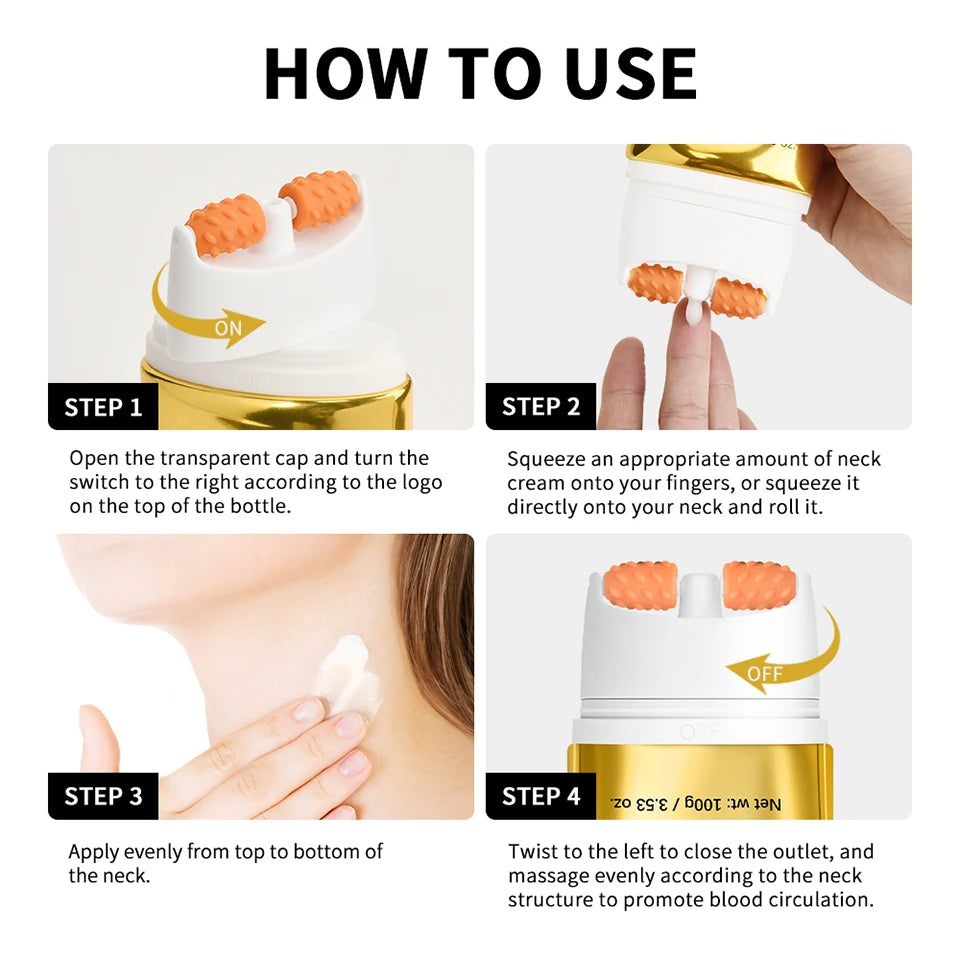 Firming and Tightening Neck Cream with Built-in Roller - 15