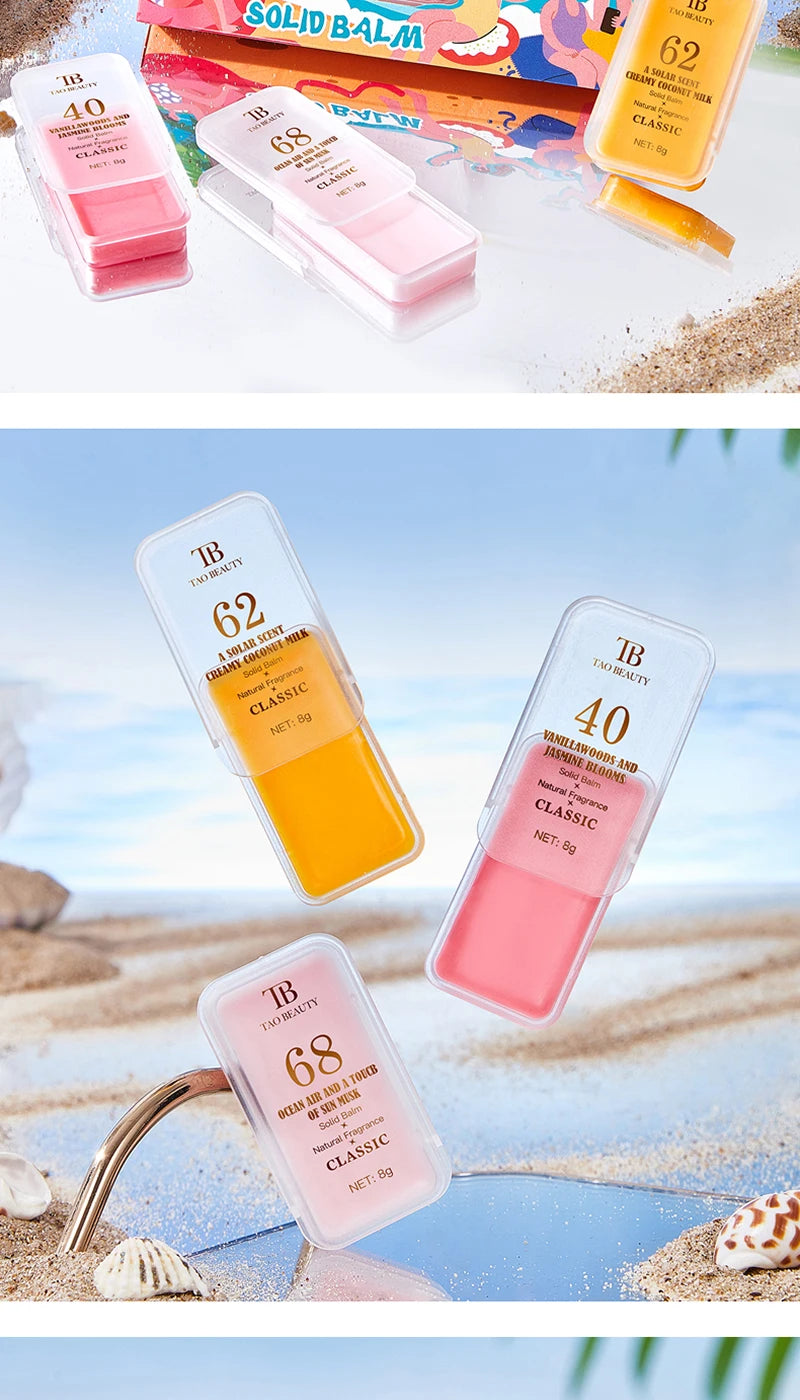 Long-Lasting Portable Solid Perfume Balm Set - 18
