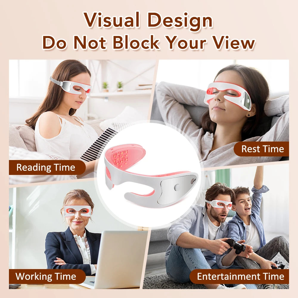 3D Red Light Therapy Eye Massager for Fatigue and Dark Circles - 6