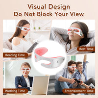 3D Red Light Therapy Eye Massager for Fatigue and Dark Circles