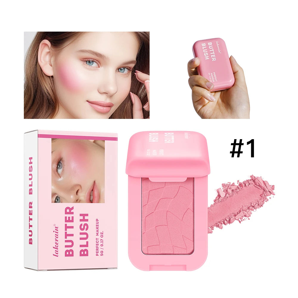 Long-Lasting Waterproof Cream Butter Blush for Natural Glow - 24
