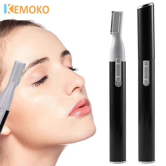 Portable Electric Eyebrow and Facial Hair Precision Trimmer