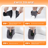 Heated Vibration Ankle Support Brace
