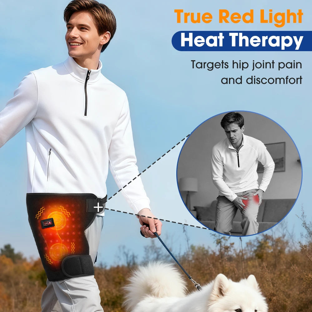 Heated Hip and Thigh Support Massage Brace - 6