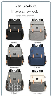 Waterproof Large Capacity Diaper Bag Backpack for Parents