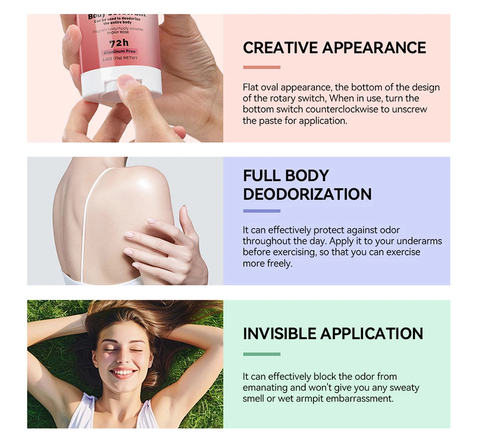 Long-Lasting Invisible Body Deodorant Stick - 8