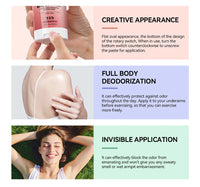 Long-Lasting Invisible Body Deodorant Stick