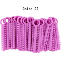 Orthodontic Elastic Ligature Ties for Dental Braces