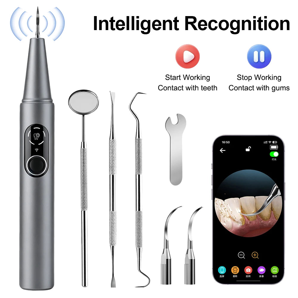 Visual Ultrasonic Tooth Scaler for At-Home Plaque Removal - 7