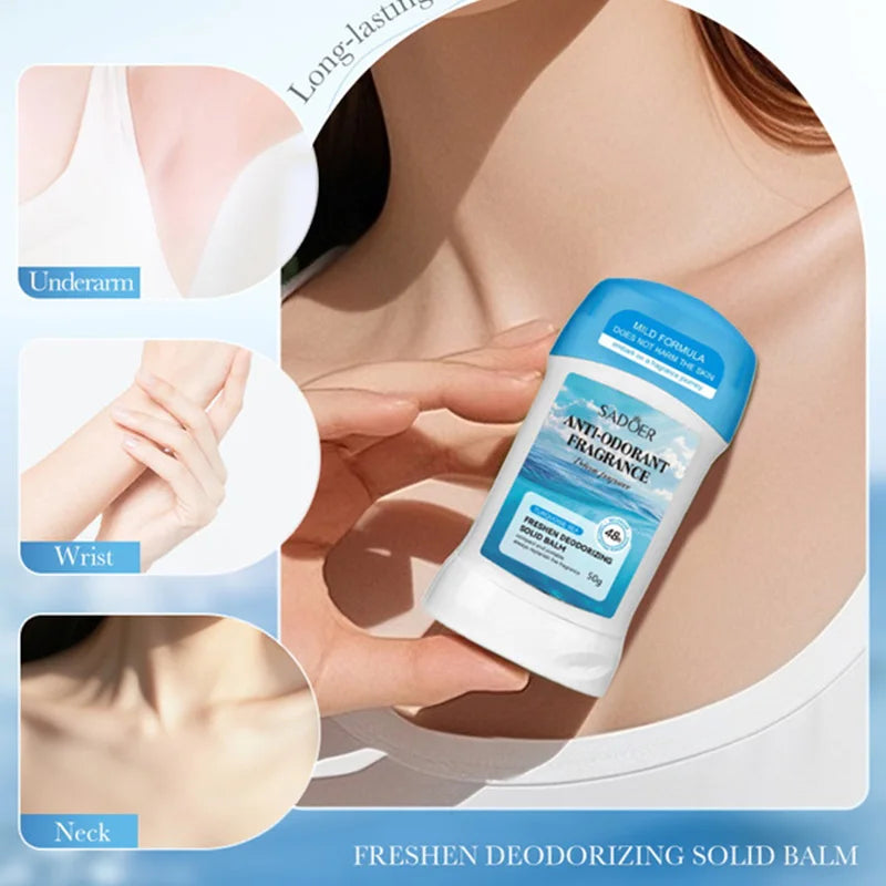 Long-Lasting Solid Fragrance Deodorant Balm - 6