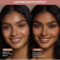 Matte Bronzer Powder for Natural Sculpted Look