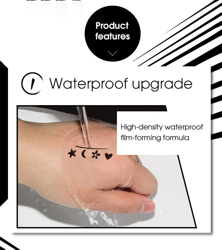 Double-Ended Waterproof Eyeliner with Decorative Stamp - 9