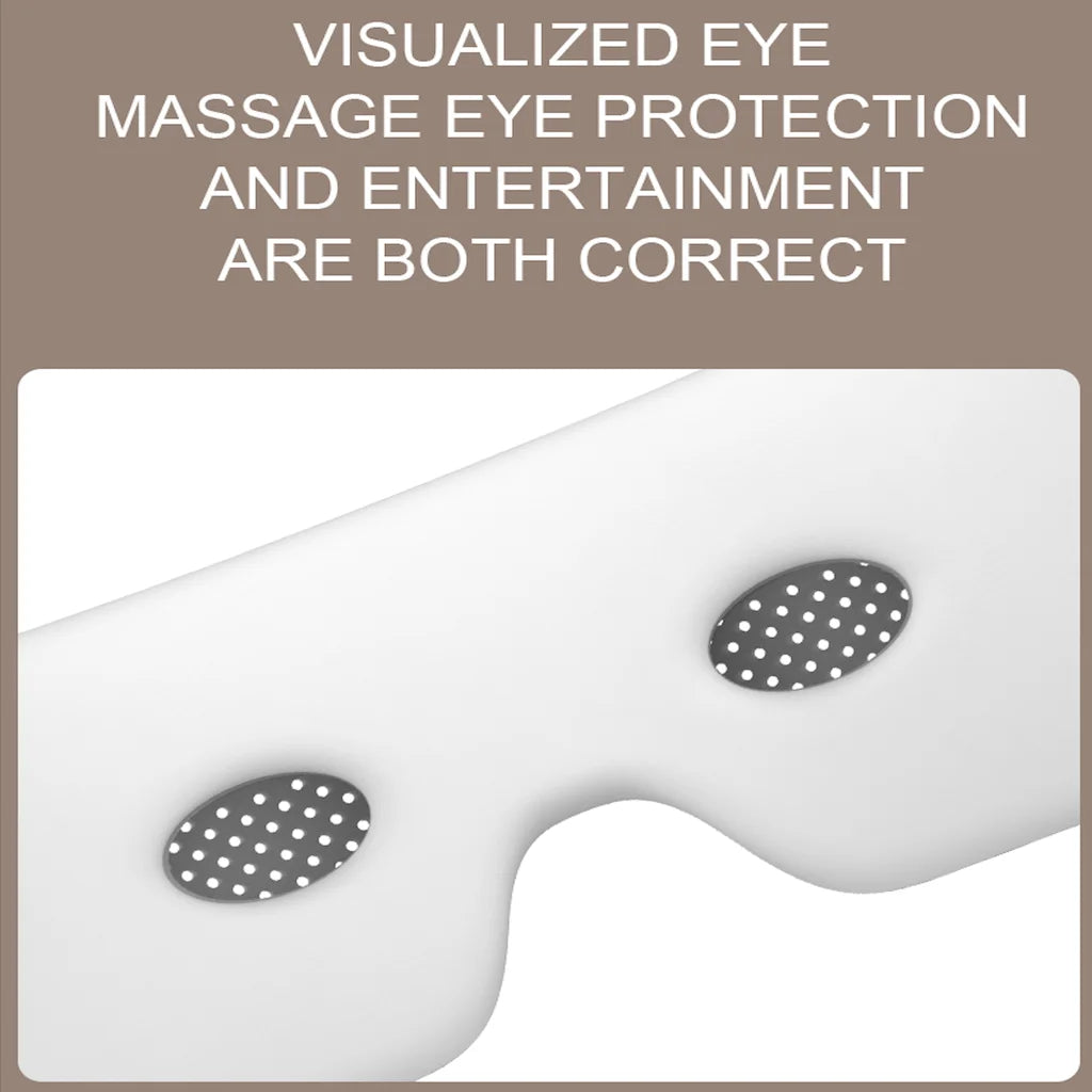 Portable Heated Eye Massager with Bluetooth for Stress Relief - 3