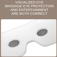 Portable Heated Eye Massager with Bluetooth for Stress Relief