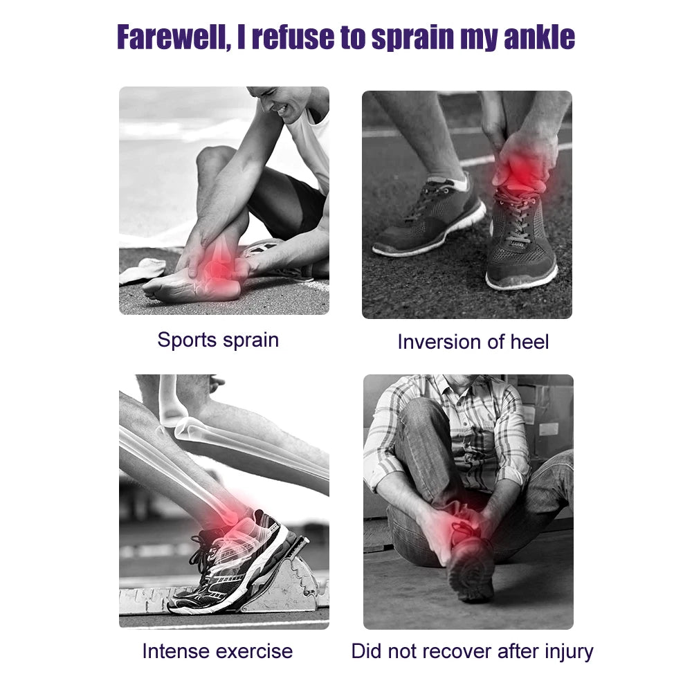 Adjustable Ankle Support Wrap for Pain Relief and Stability - 24