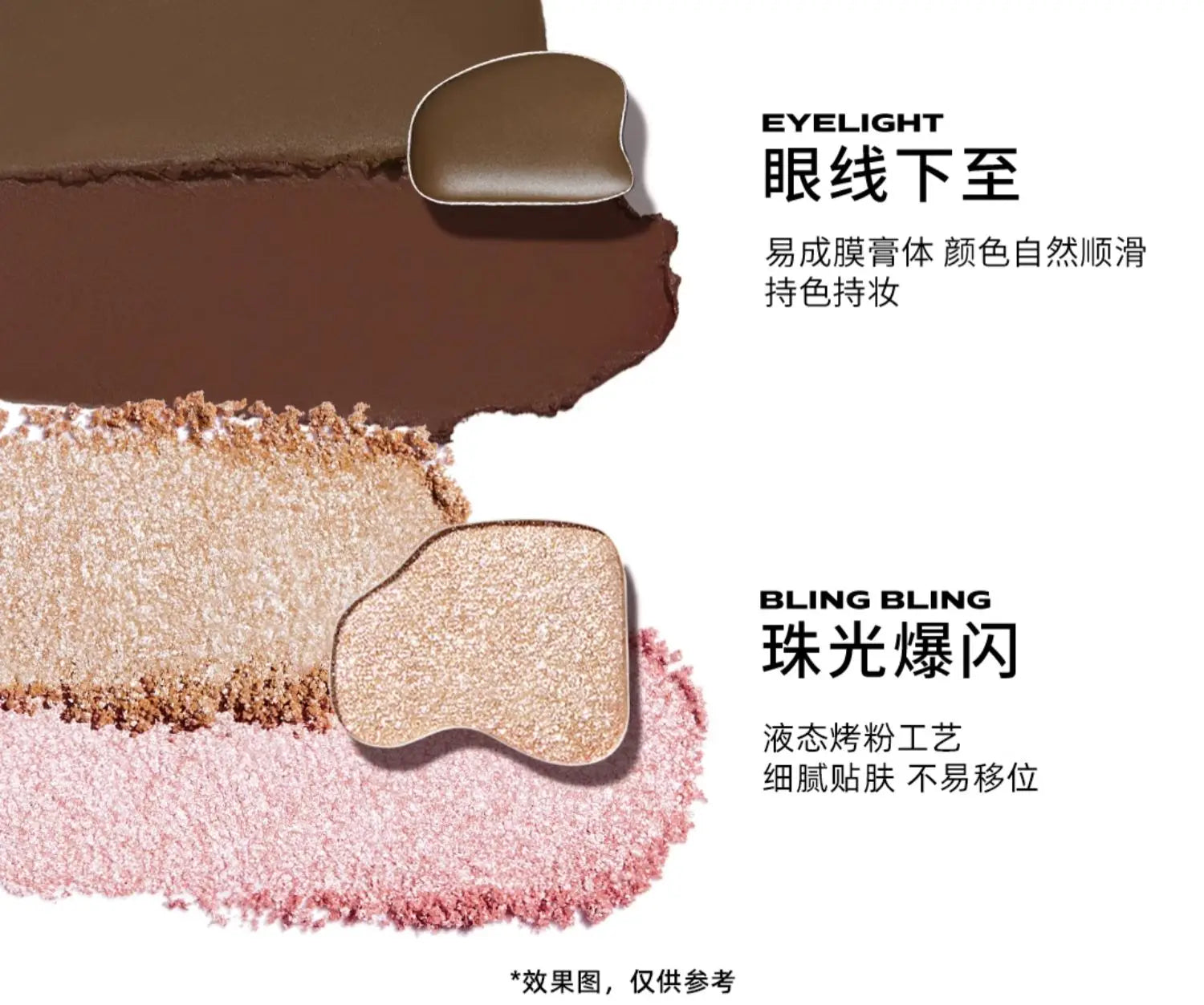 4-Color Long-Lasting Waterproof Eyeshadow Palette - 12