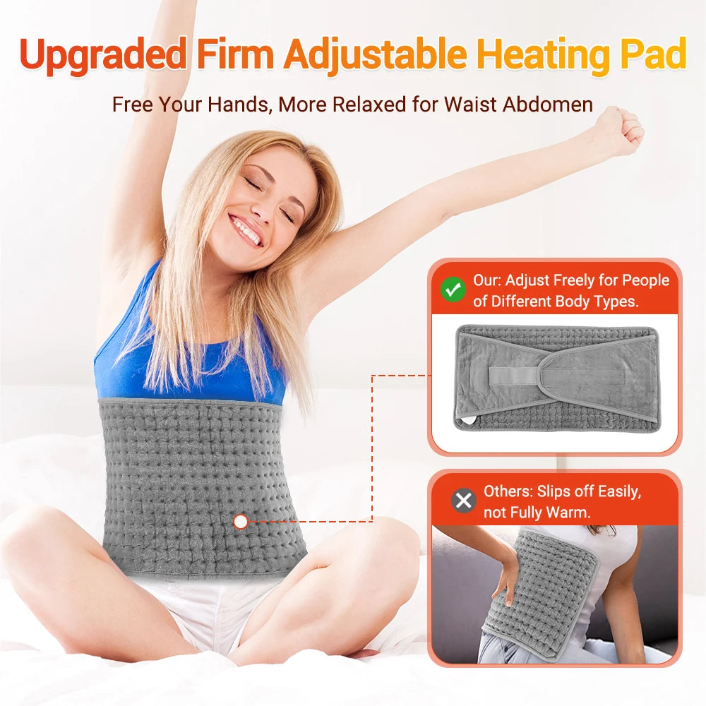 Portable Electric Heated Waist & Back Support Belt - 15