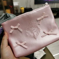 Quilted Pink Cosmetic Handbag for Daily Essentials
